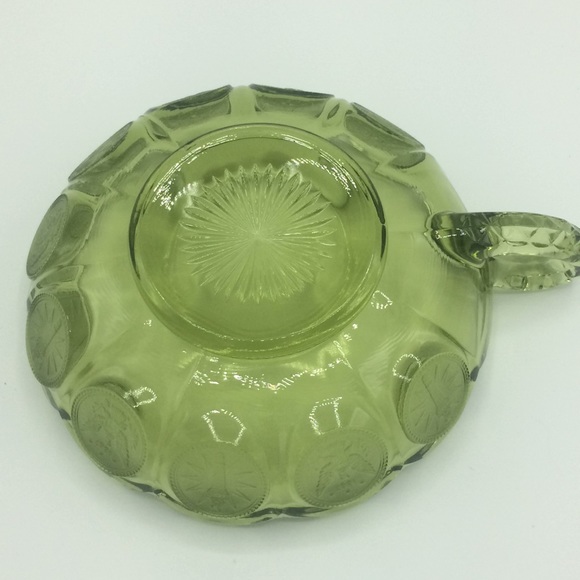 Vintage fostoria coin olive  bowl with holder - Picture 3 of 8